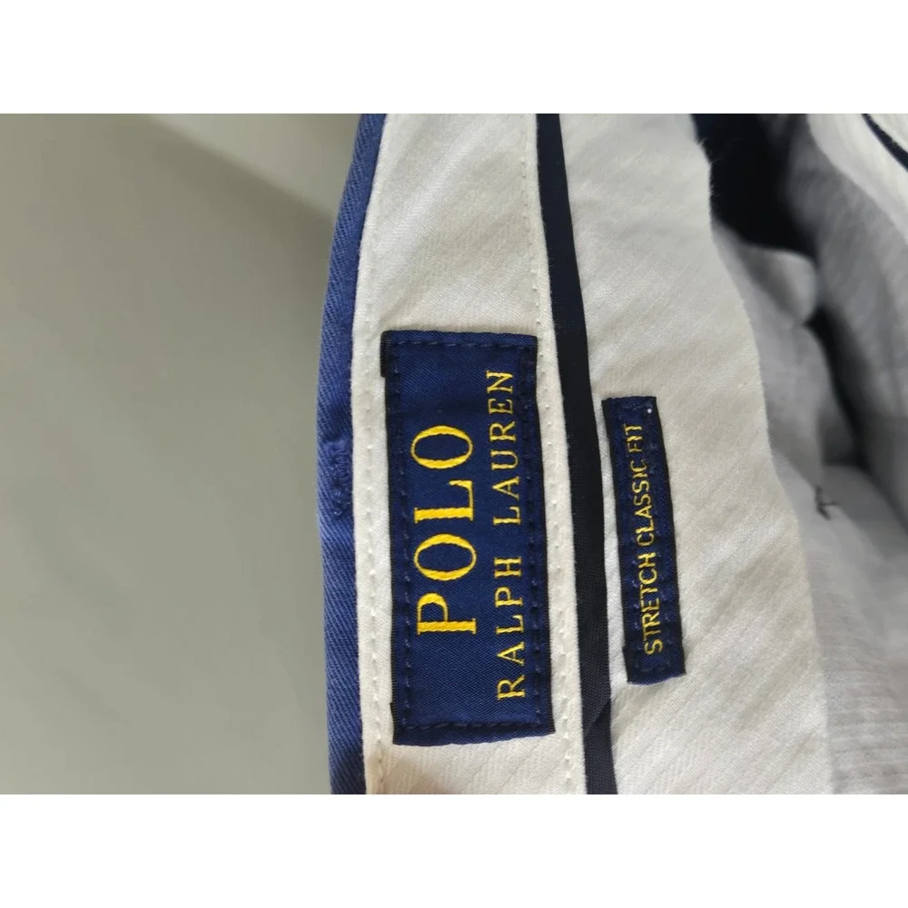 Polo Ralph Lauren Mens Stretch Classic Fit Chino Pants Blue 38x30